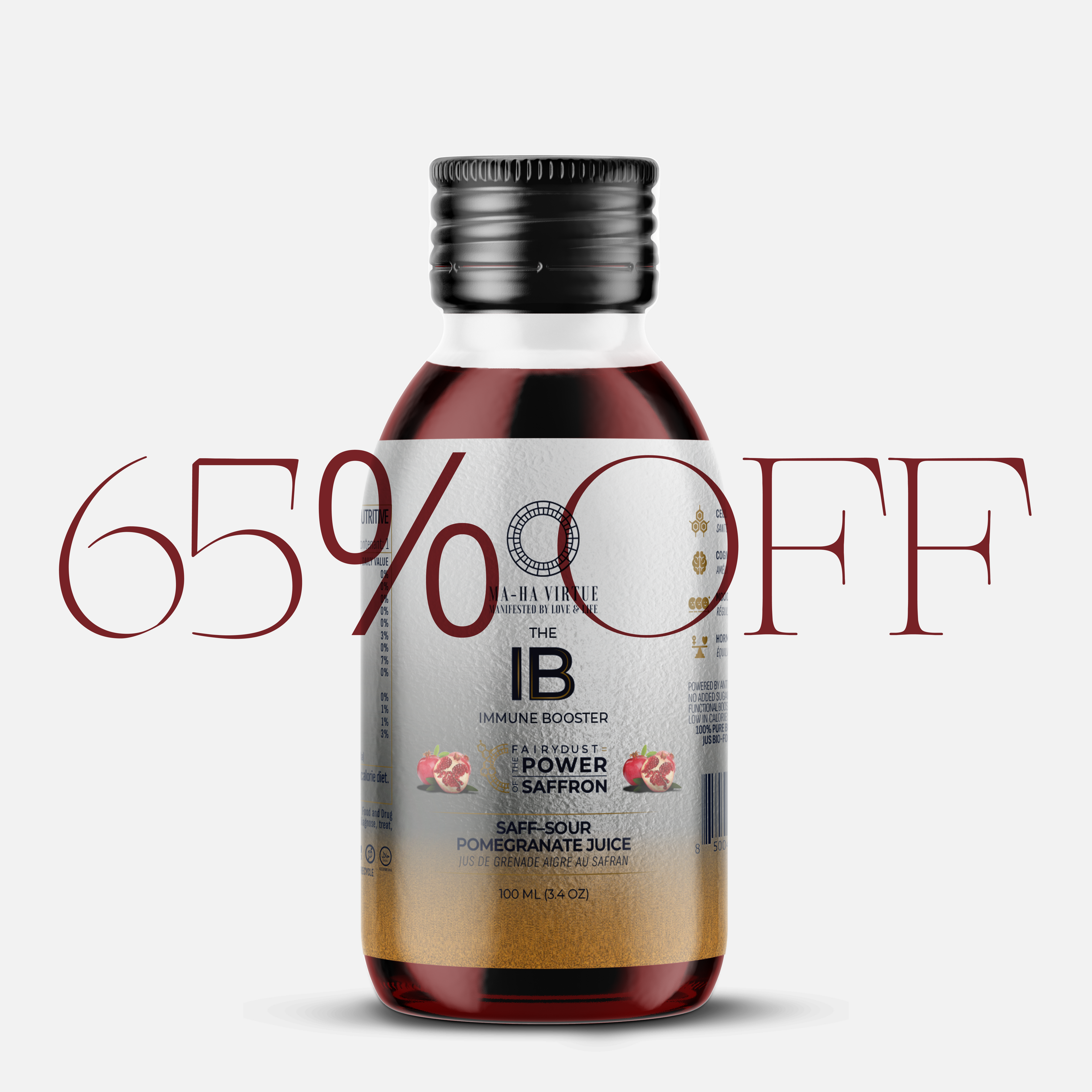 Pomegranate I-MMUNITION Booster (100mL, The IB™) 10 Pack