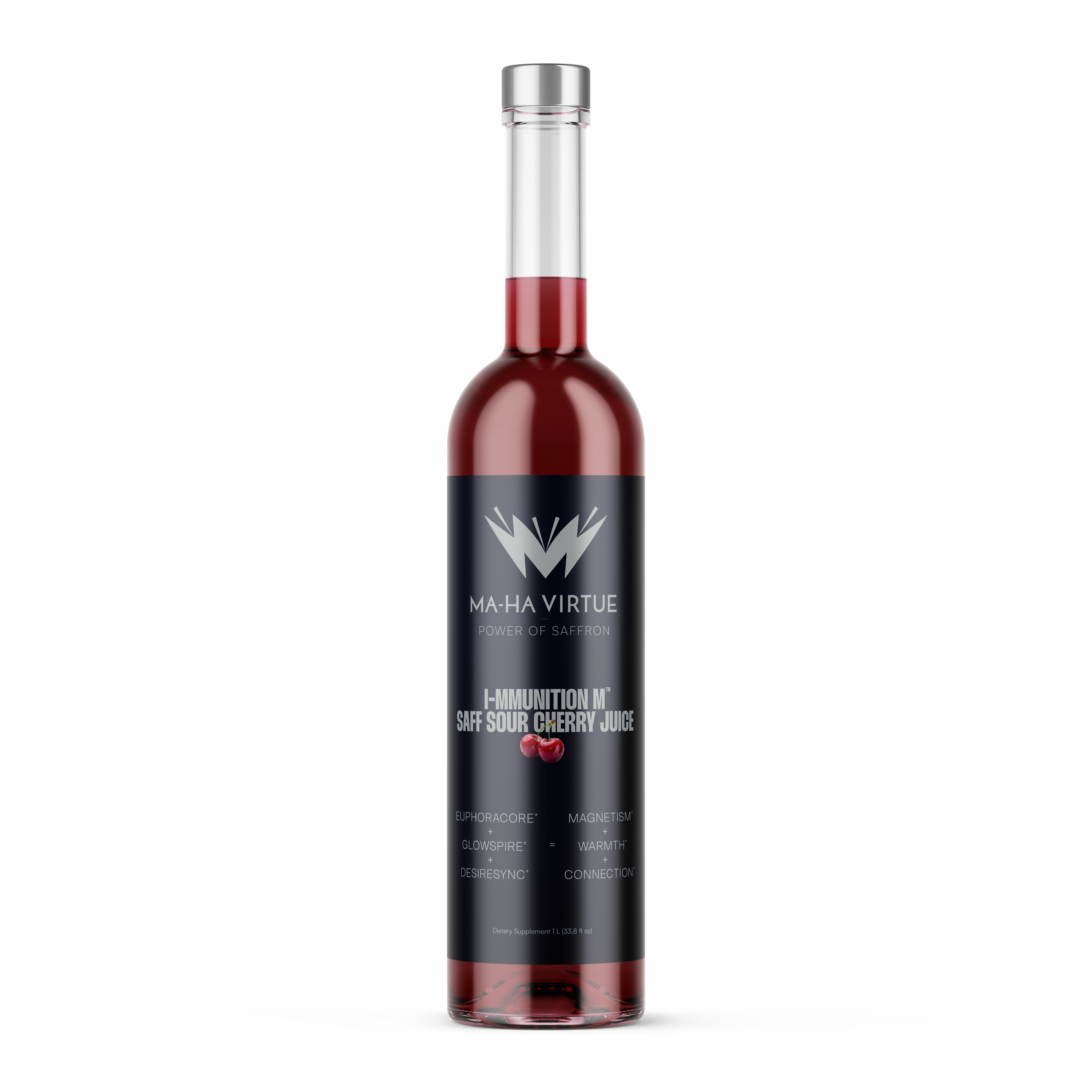 TEST -- 1L Saff Sour Cherry Juice – Diamond-Grade™ Saffron Wellness Elixir