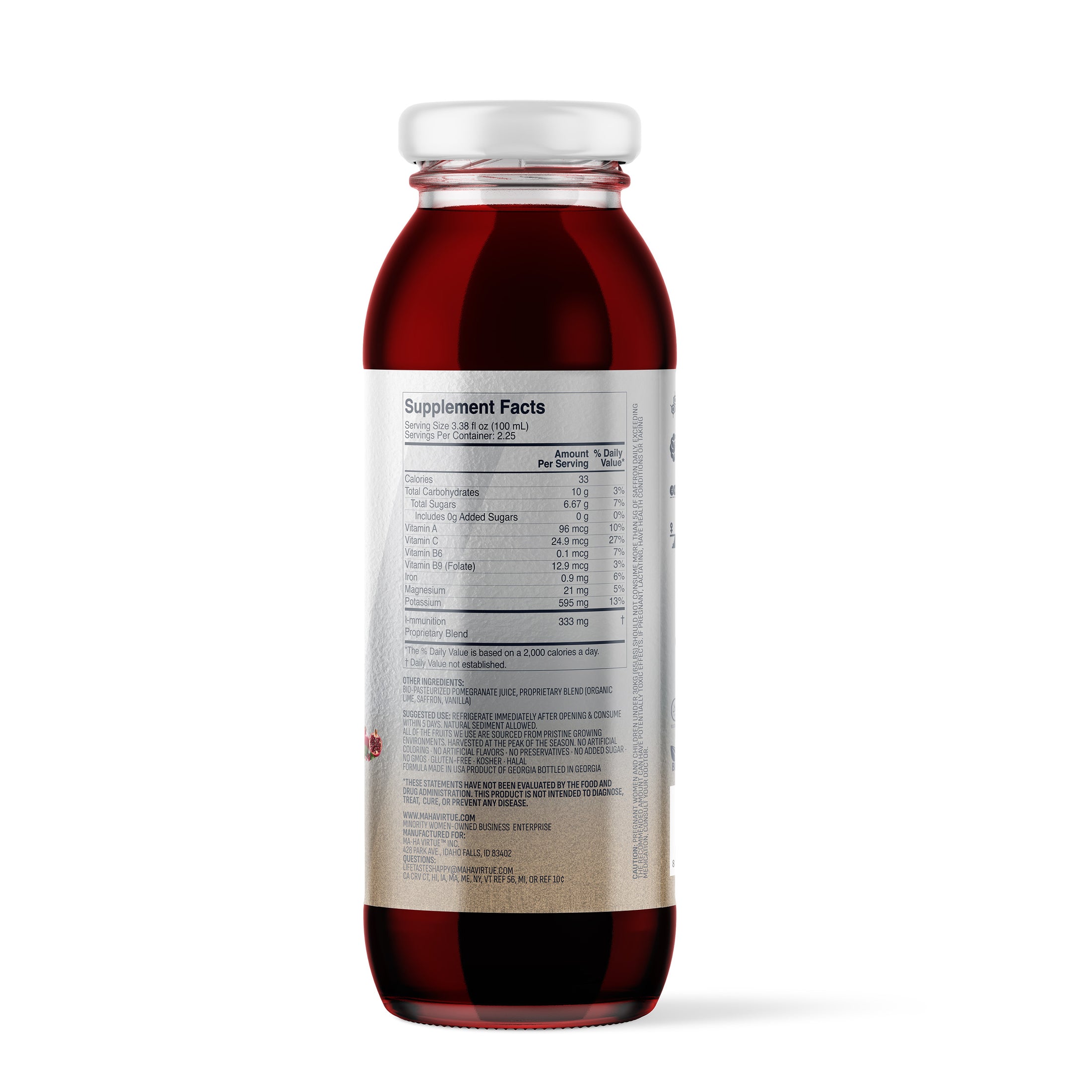 250 mL SAFF-SOUR Pomegranate Juice