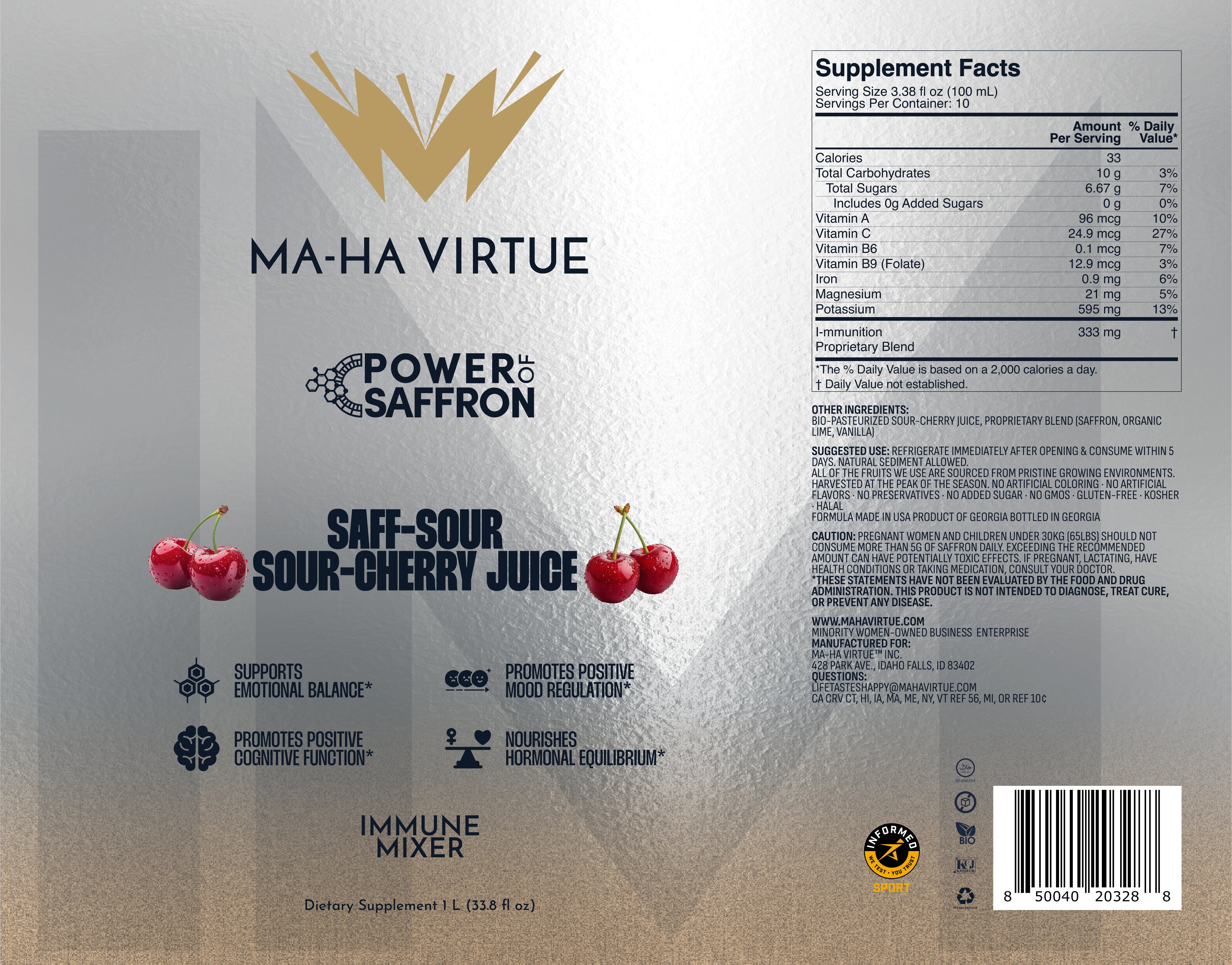1 L SAFF-SOUR Sour Cherry Juice