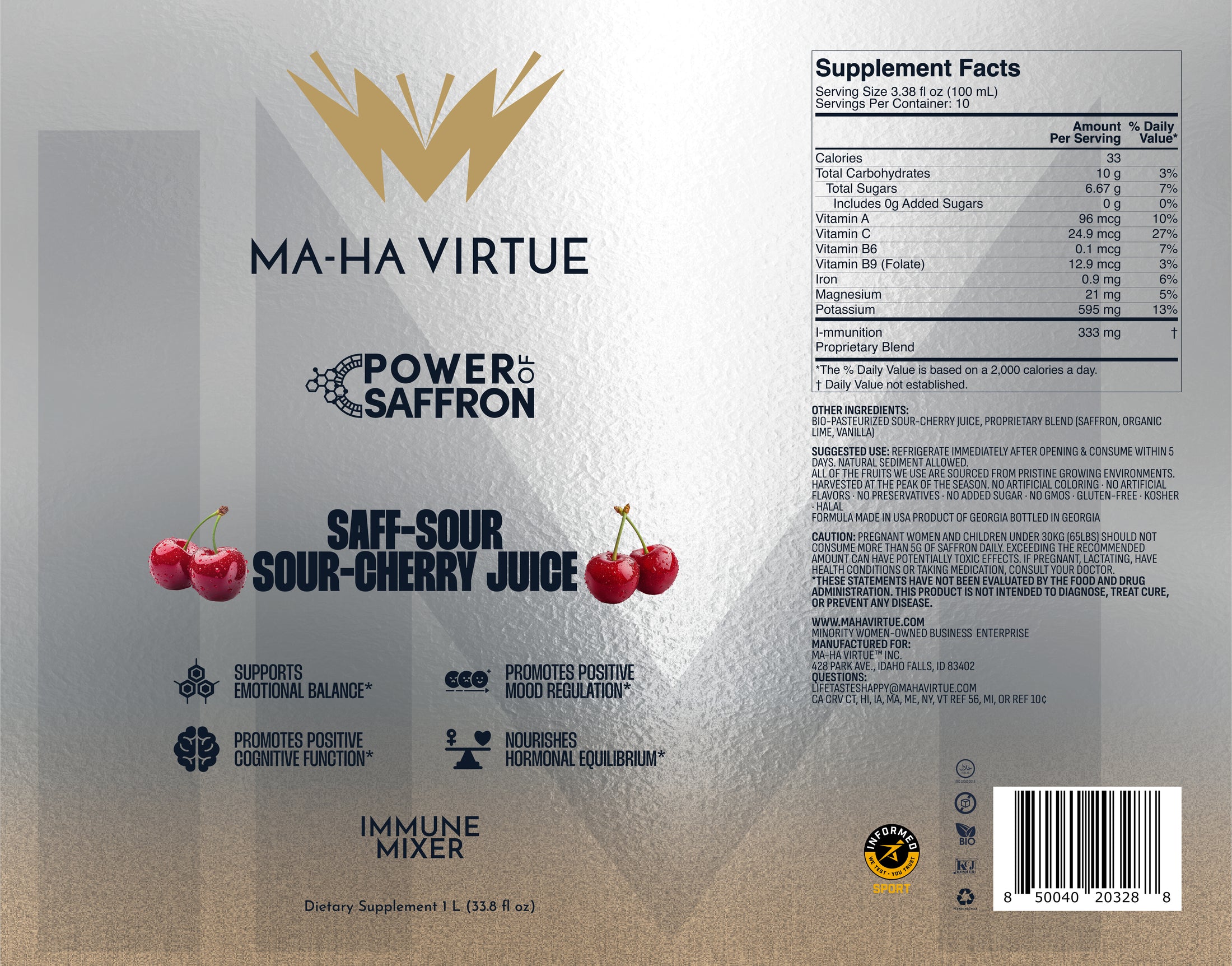 1 L SAFF-SOUR Sour Cherry Juice