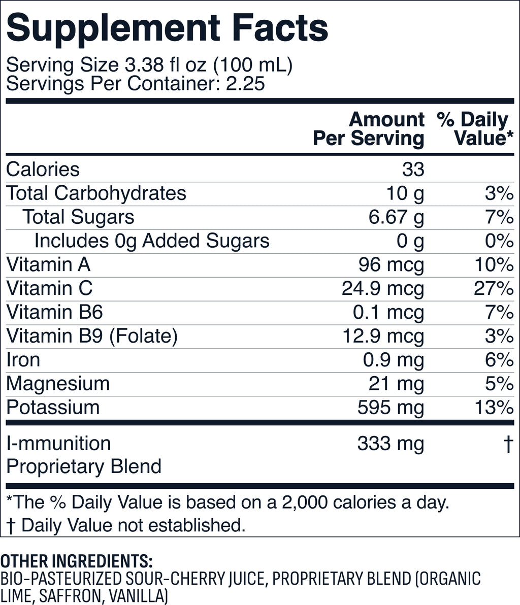 Sour Cherry I-MMUNITION Vitro Juice (250mL, The IV™)
