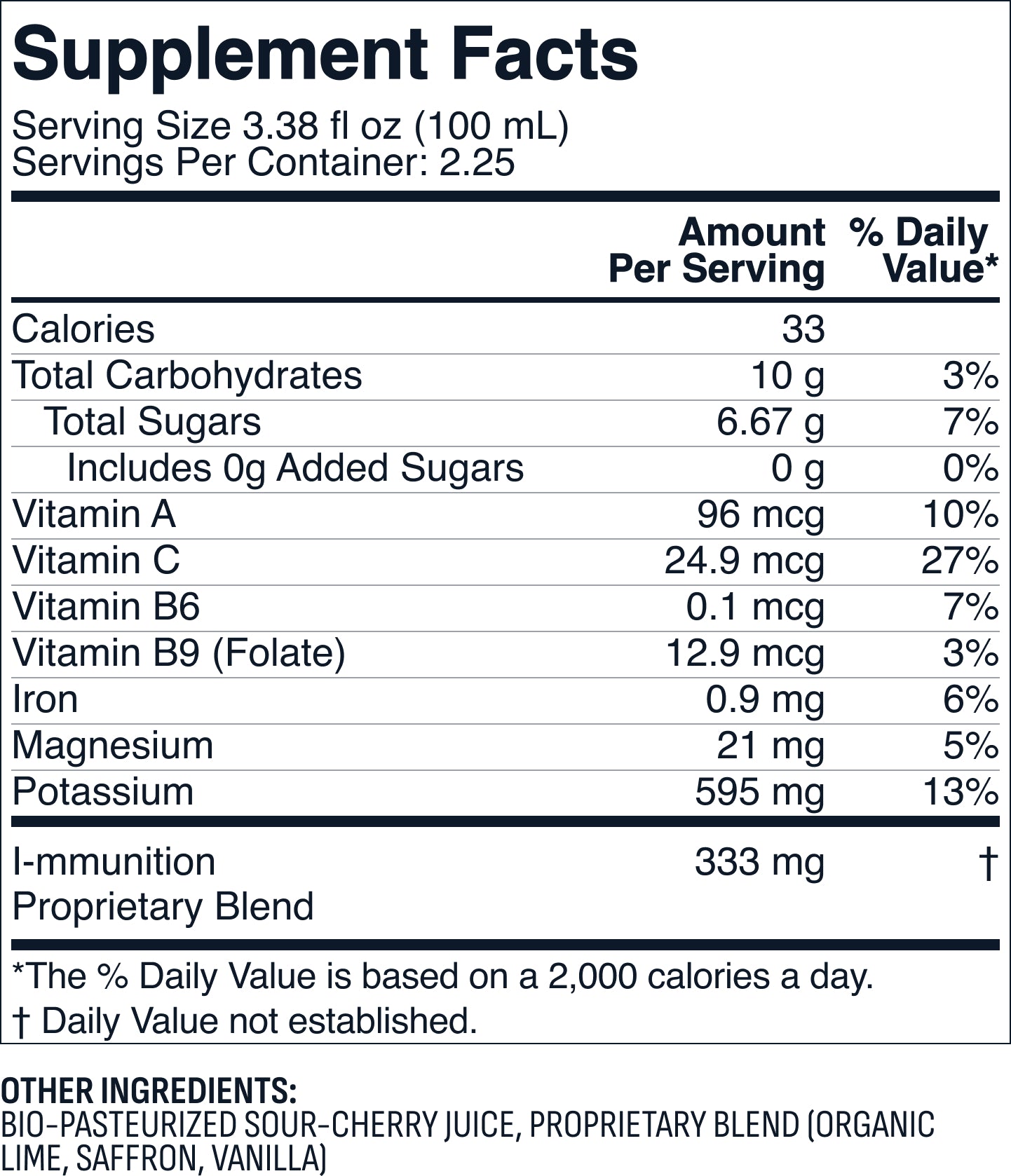 Sour Cherry I-MMUNITION Vitro Juice (250mL, The IV™)