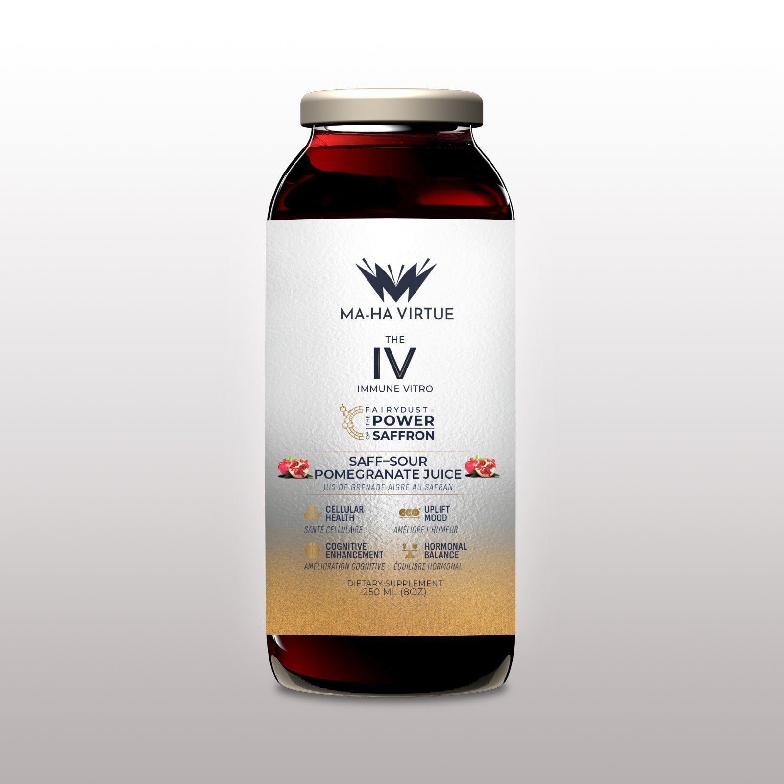 THE IV "FUNCTIONAL LUXURY SAFF-SOUR POMEGRANATE FAIRY JUICE 250ML"